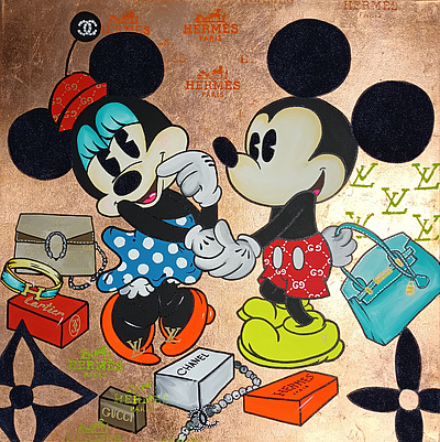 ODARKA Art - GOLD - Mickey and Minnie I