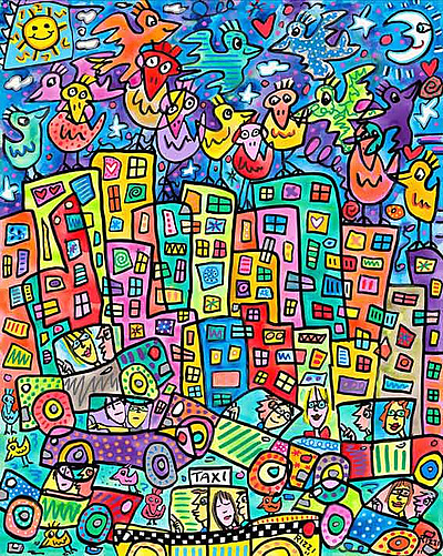 James Rizzi - Me and you and the City too