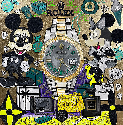 ODARKA Art - Mickey and Minnie ROLEX II