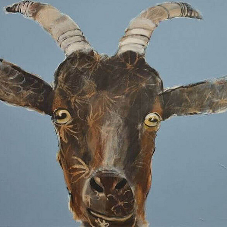 Christiane Bstock Ziege goat Art Kunst Walentowski