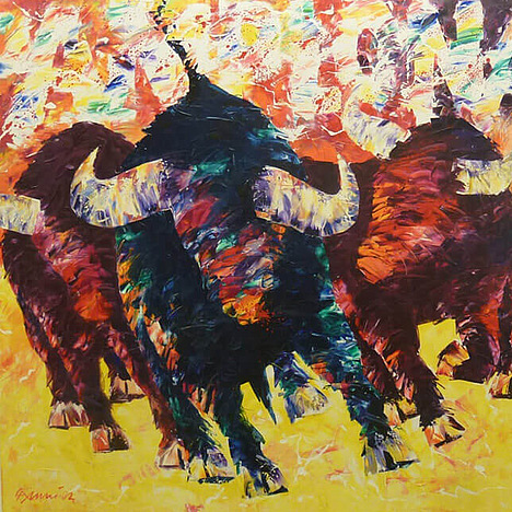 peter linnenbrink kunst art walentowski stier bull