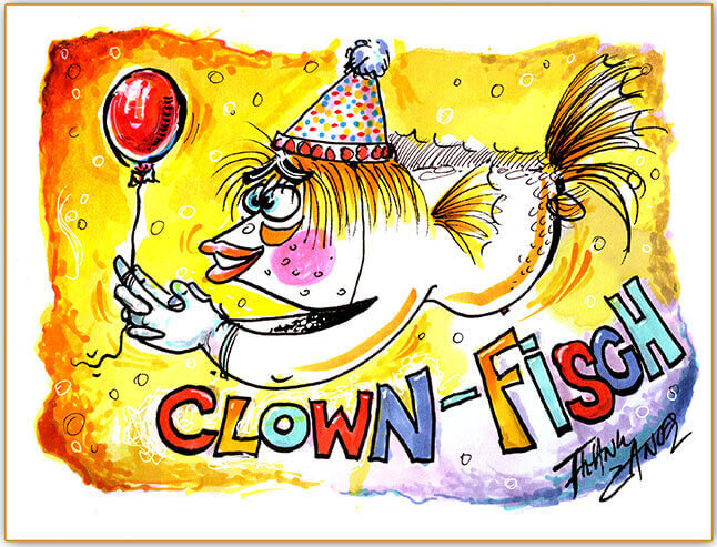 frank zander art kunst walentowsi clown fisch
