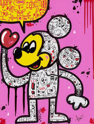 honkart juergen art kunst walentowski mickey mouse