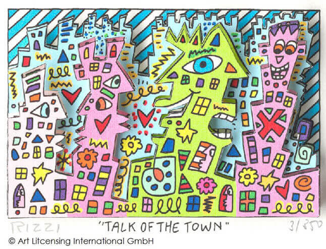 james rizzi art kunst walentowski talk to the town