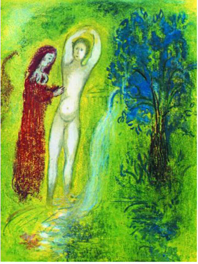 marc chagall art kunst walentowski water naked wasser nackt
