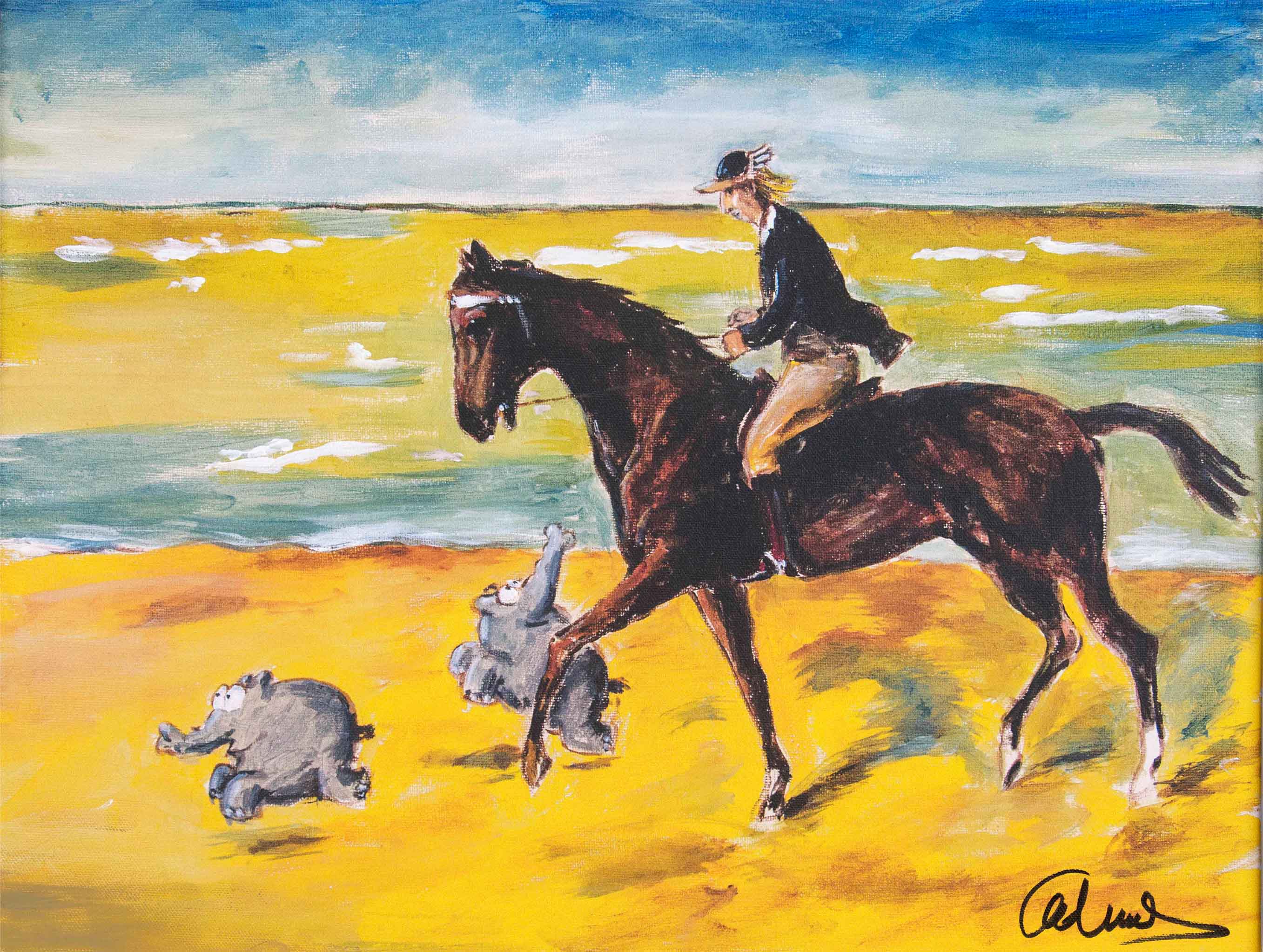 Otto Waalkes Kunst Art Walentowski ottifant reiter ostküste